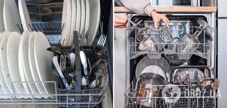 How to put dishes in the dishwasher so that they are perfectly clean: life hacks