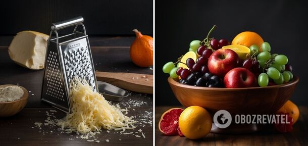 How to quickly wash a dirty grater: a popular fruit will help