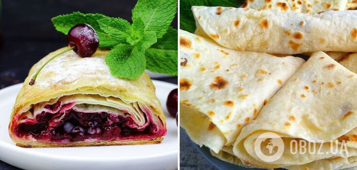 Cherry strudel