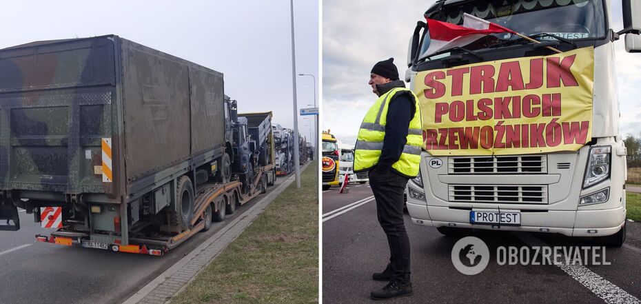Unknown persons at the Polish railway station Dorohusk damaged Ukrainian agricultural products again