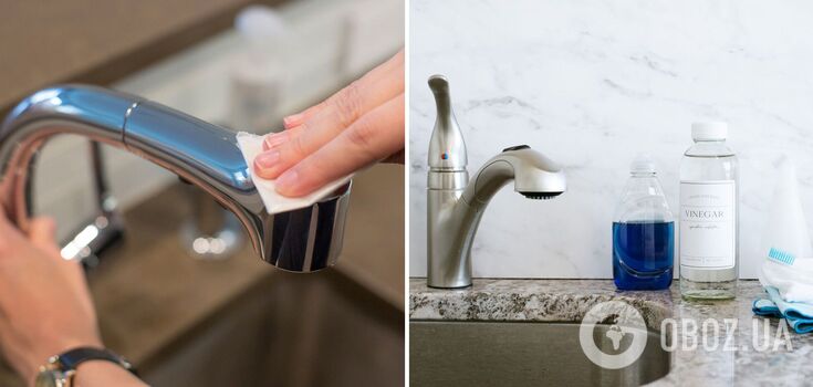 How to clean bathroom faucet to a shine and leave no scratches