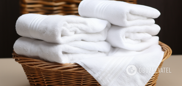 How to restore white color to towels: home life hacks