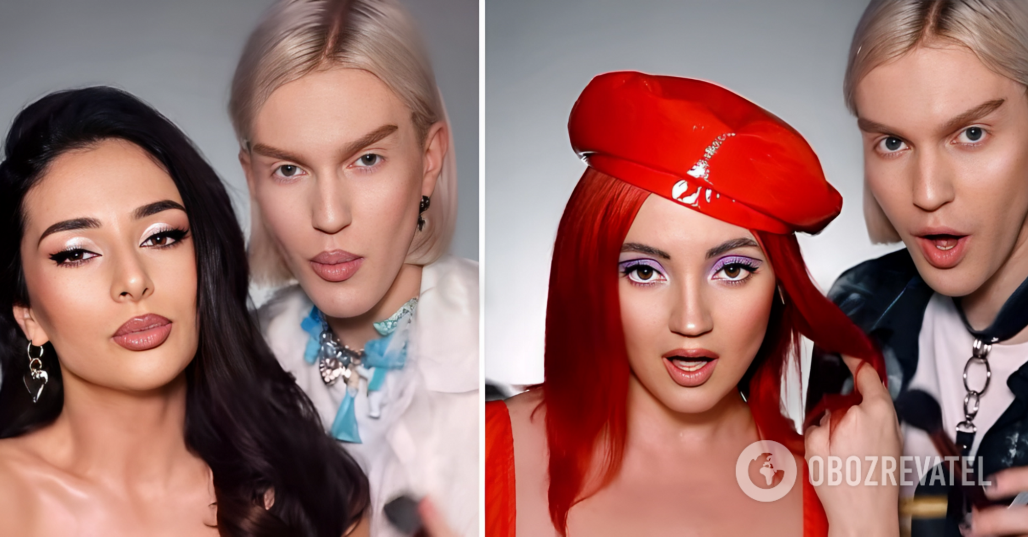 Zlata Ognevich, Iryna Bilyk and other Ukrainian stars before and after makeup. Photo
