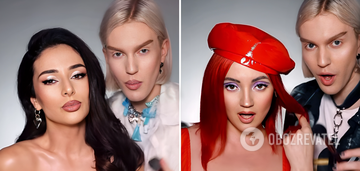 Zlata Ognevich, Iryna Bilyk and other Ukrainian stars before and after makeup. Photo