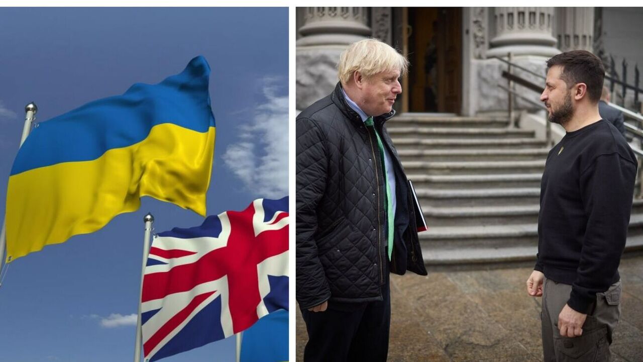 "Jestem zaszczycony, że mogę tu być": Boris Johnson przybywa z wizytą na Ukrainę. Zdjęcie