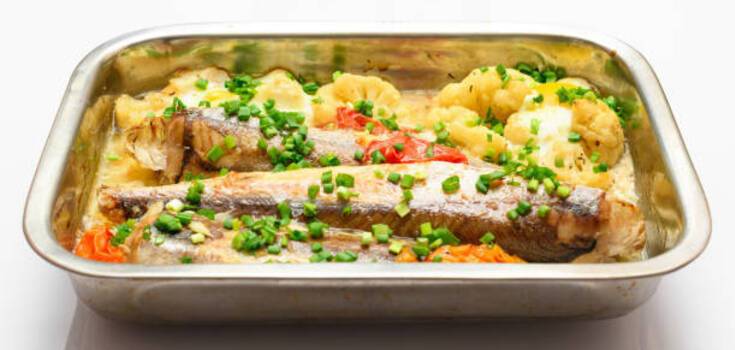 Hake recipe with vegetables