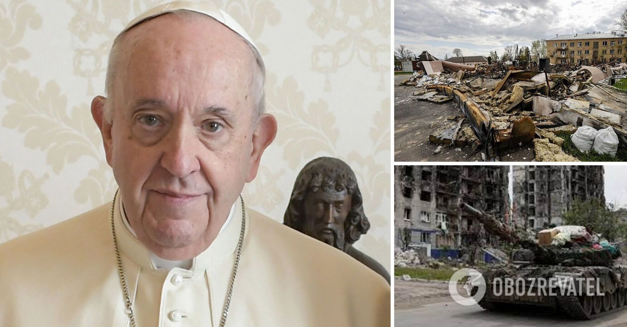 Pope supports Ukrainian people but does not condemn Russia