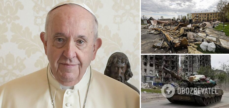 Pope supports Ukrainian people but does not condemn Russia