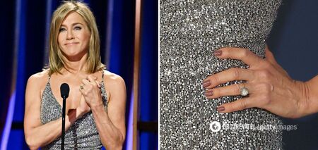 Is Jennifer Aniston getting married? The Friends star showed off a ring with a large diamond
