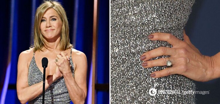 Is Jennifer Aniston getting married? The Friends star showed off a ring with a large diamond