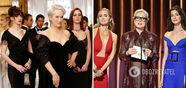The Devil Wears Prada stars Anne Hathaway, Meryl Streep and Emily Blunt reunited 18 years after the film's release and touched fans