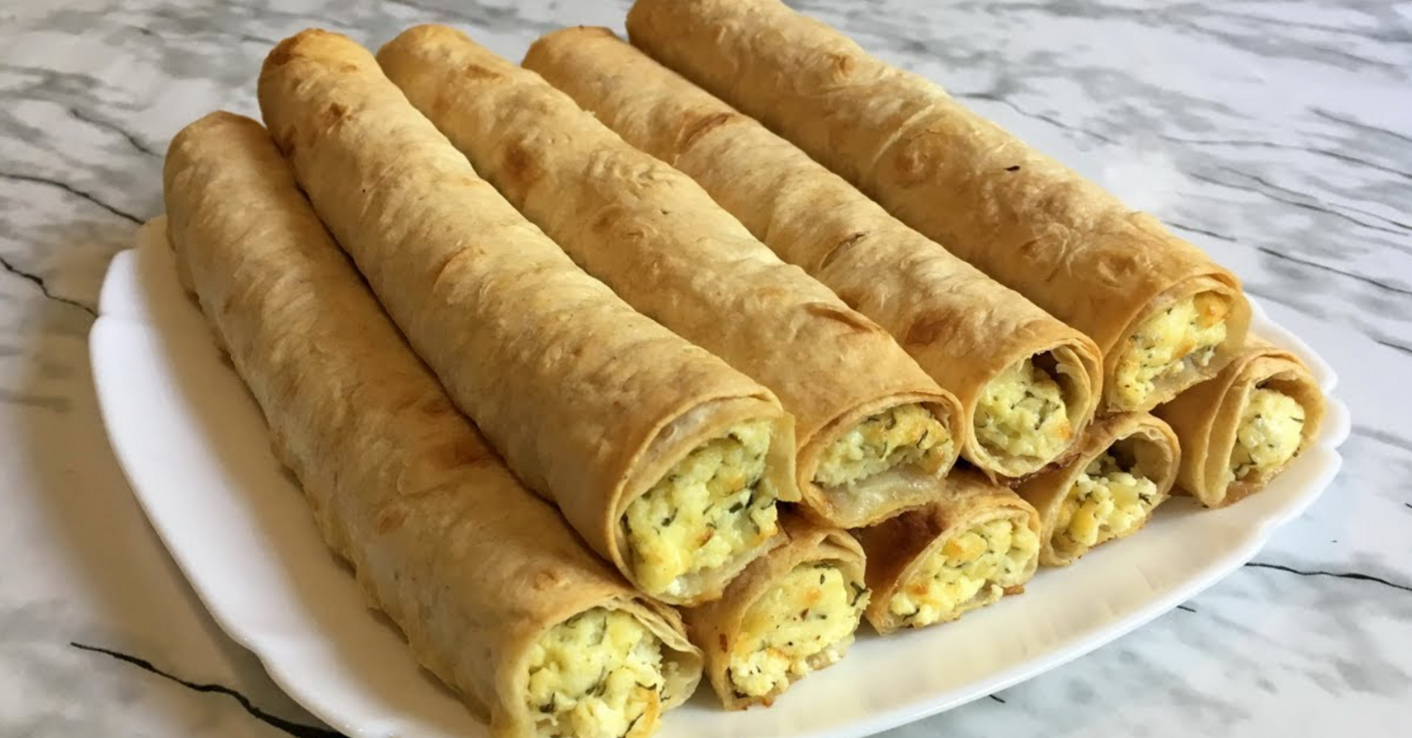 How to make basic pita tubes: filling with potatoes and cheese