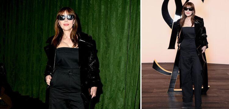 59-letnia Monica Bellucci w modnym skórzanym trenczu stała się sensacją Paryskiego Tygodnia Mody. Zdjęcie
