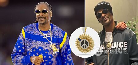 'Our Cossack!' Rapper Snoop Dogg was spotted wearing a piece of jewelry in support of Ukraine. Photo
