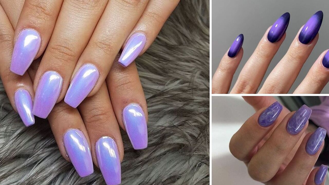 Wszystkie odcienie fioletu. Ponad 10 modnych opcji manicure tej wiosny