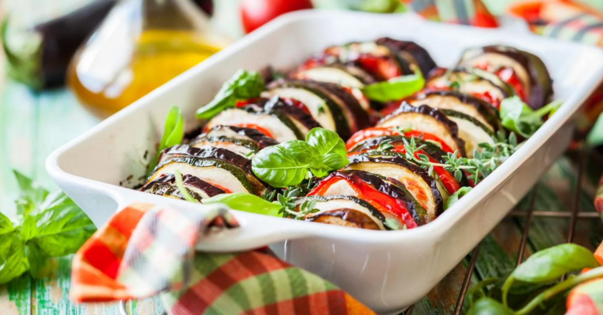 Zucchini and eggplant ratatouille: how to cook in the oven and in a pan