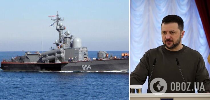 Zelenskyy on the destruction of the boat "Ivanivets": six direct hits – it was strong