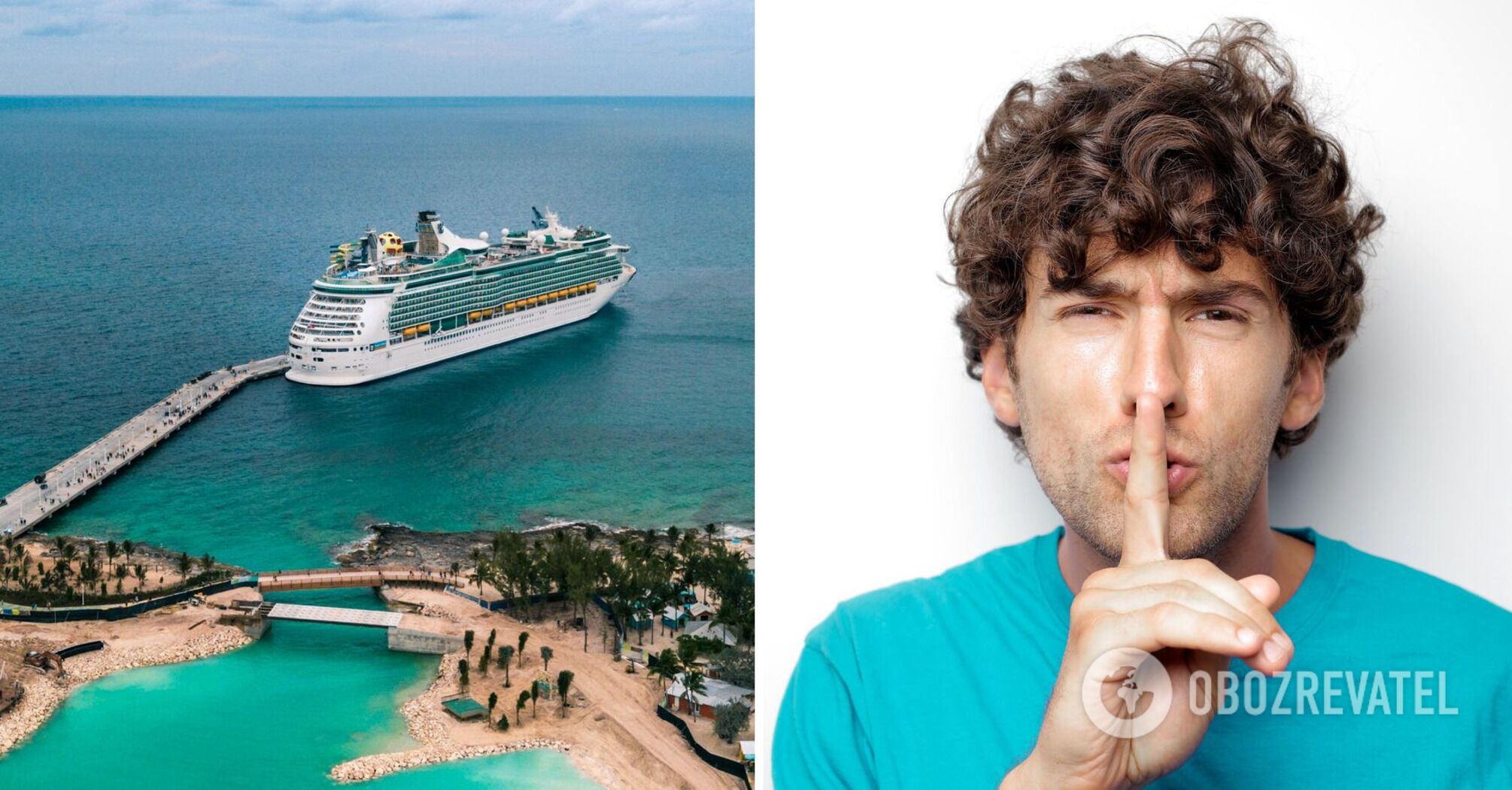 The same as "fire!" A passenger on a luxury cruise declassified the word that should never be said on board