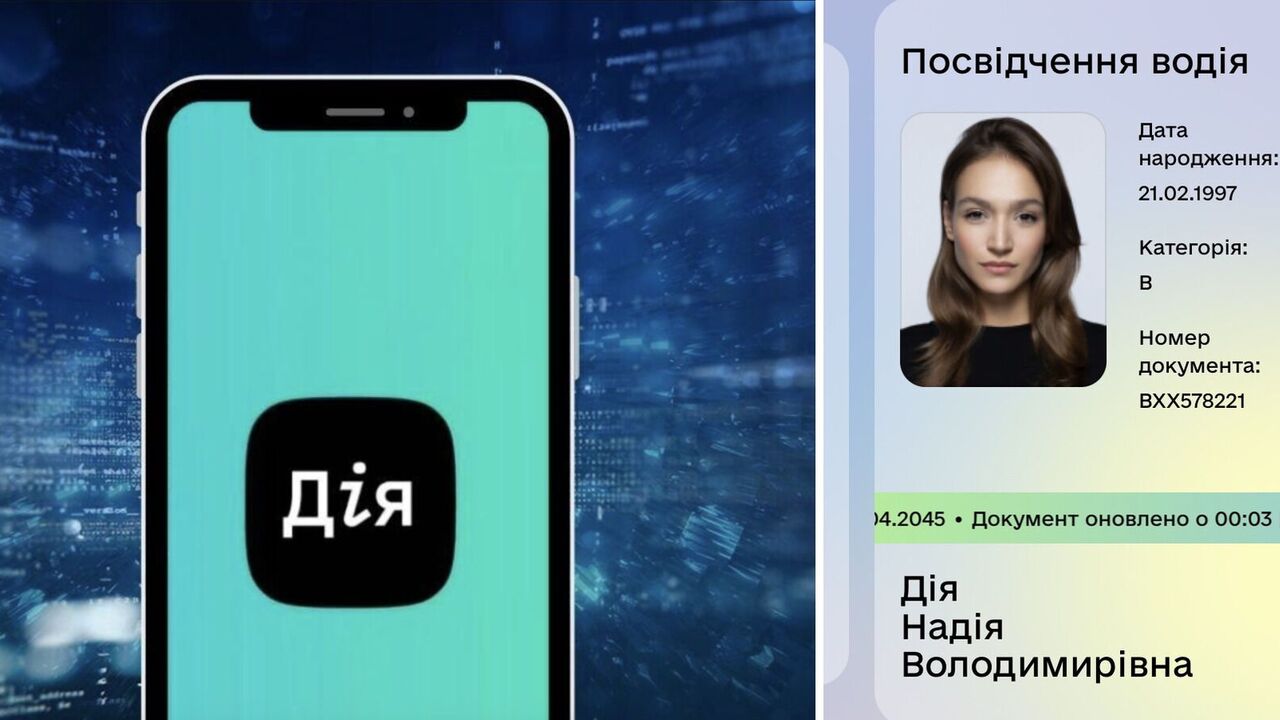 A large-scale failure recorded in Diia: templates are displayed instead of real documents. Photos
