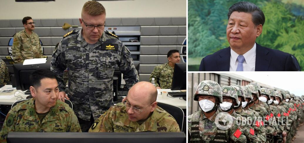 China was named the enemy in the Keen Edge exercises