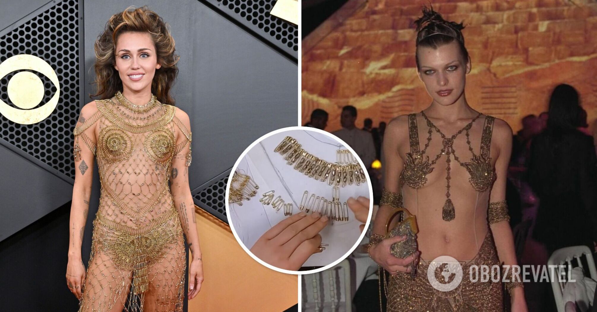 675 godzin pracy i 14 tysięcy szpilek: jaki jest sekret sukienki Miley Cyrus na rozdanie nagród Grammy i co ma z tym wspólnego Milla Jovovich. Zdjęcia i wideo