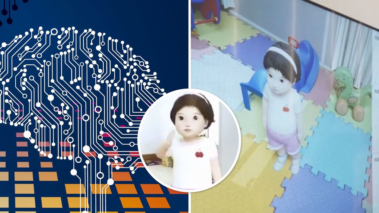 China has created the world's first "AI child": it can angry and even wipe up spilled milk
