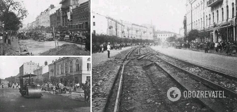 The center of Kyiv in the late 1930s