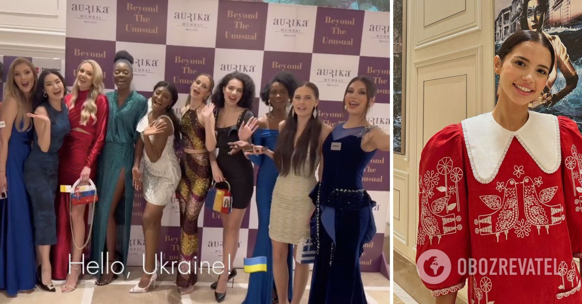 "Glory to Ukraine!" The participants of Miss World 2023 recorded a touching video, and Sofia Shamiya impressed with a symbolic image