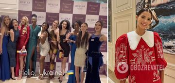"Glory to Ukraine!" The participants of Miss World 2023 recorded a touching video, and Sofia Shamiya impressed with a symbolic image