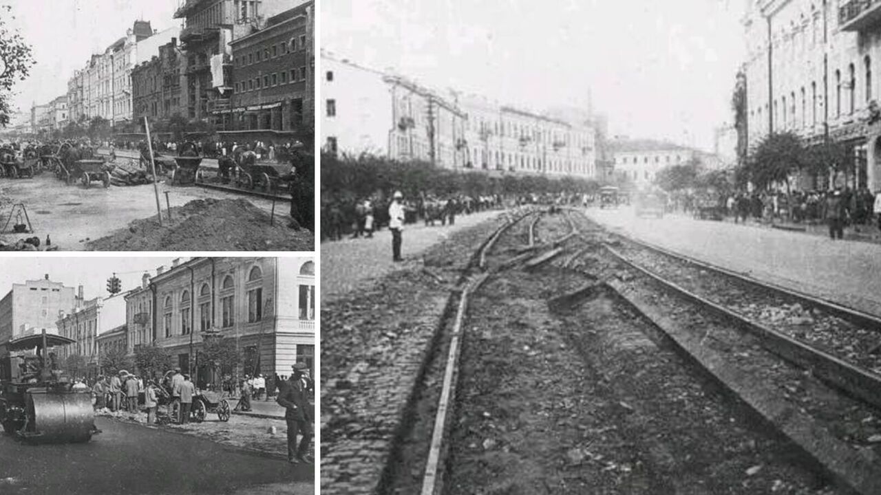 The center of Kyiv in the late 1930s
