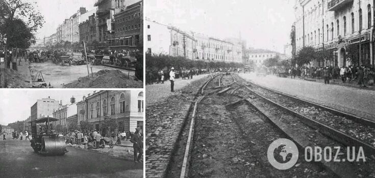 The center of Kyiv in the late 1930s