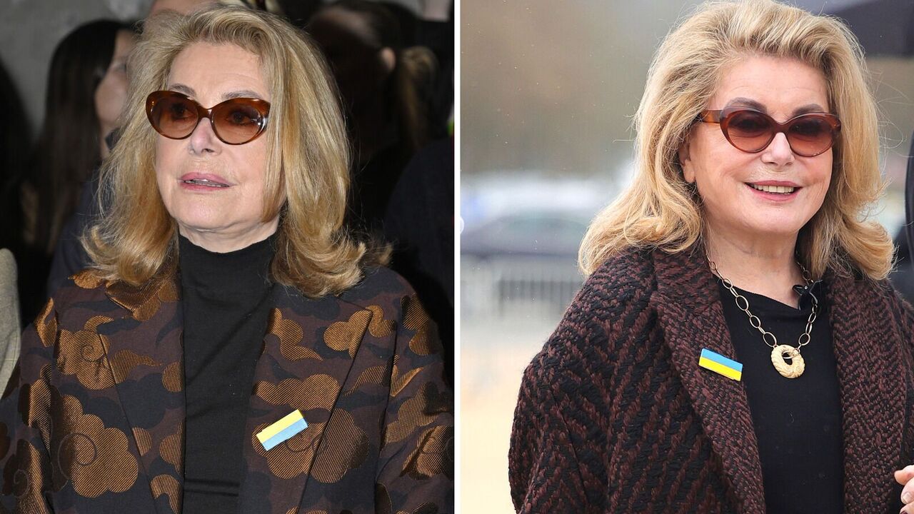 French movie star Catherine Deneuve got into an embarrassment for supporting Ukraine at Paris Fashion Week, but quickly made amends. Photos