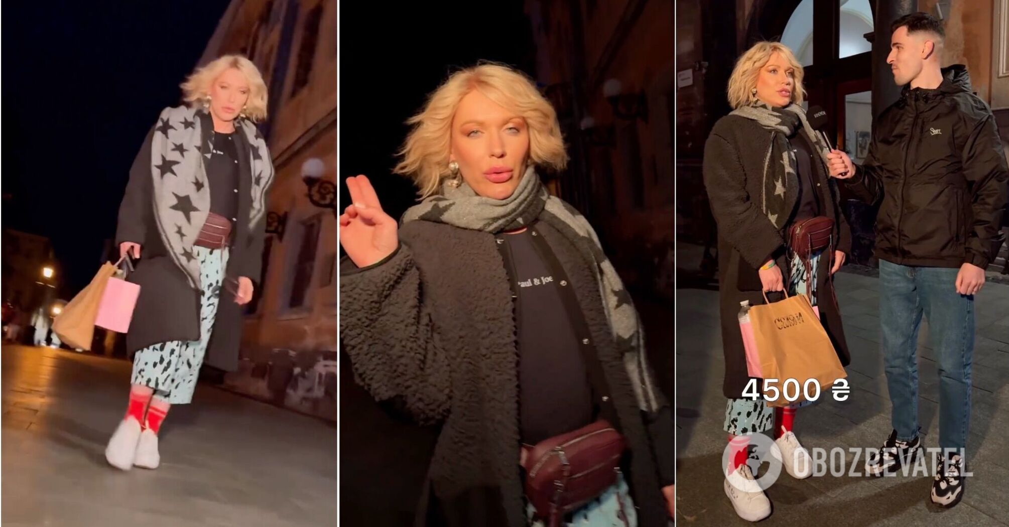 Adidas pants, red socks, and a bag worth $180: caught off guard, Monroe appeared in a video