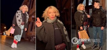 Adidas pants, red socks, and a bag worth $180: caught off guard, Monroe appeared in a video