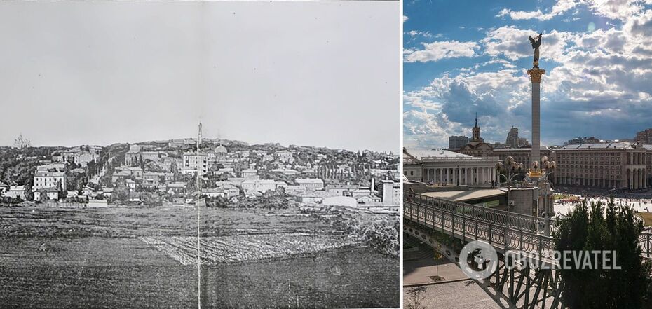 Kyiv then and nowadays