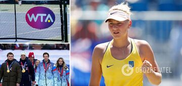 "It was tripping! I wanted to hit them in the head with a ball." Kostyuk recounts how she was taken off the court during a match with Russians