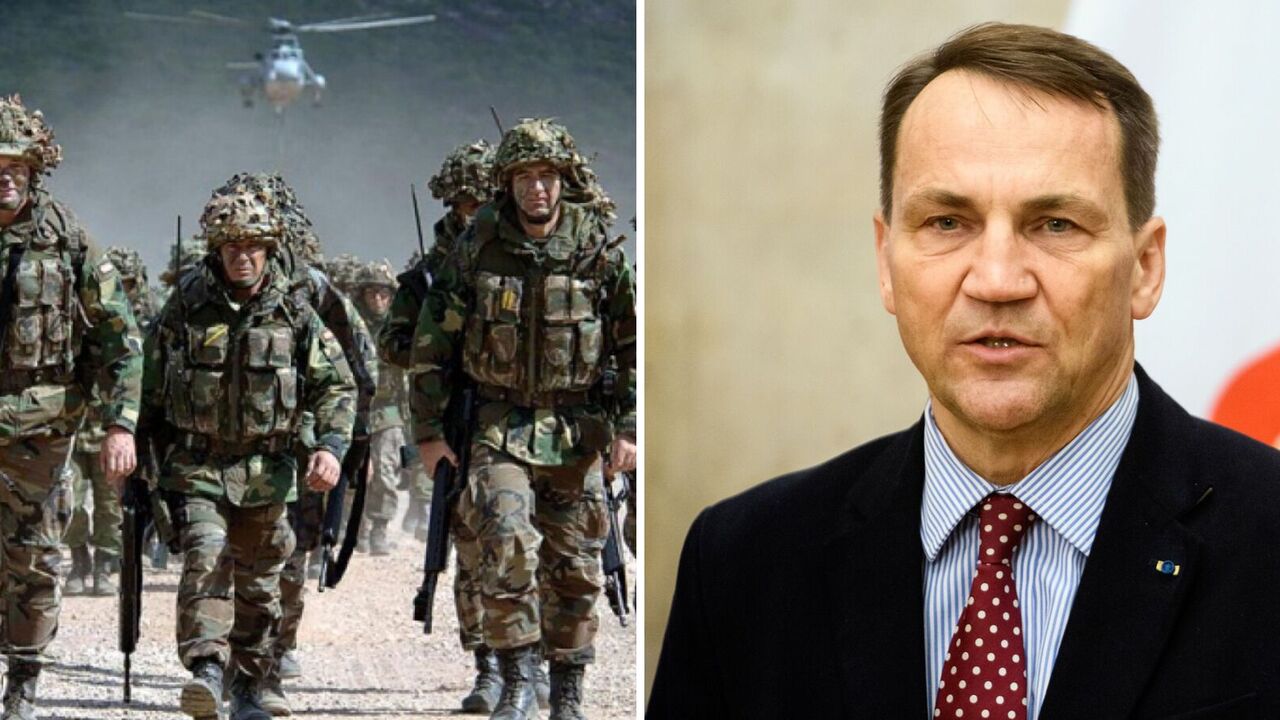 Sikorski mówi, że niektóre kraje NATO wysłały już wojsko na Ukrainę