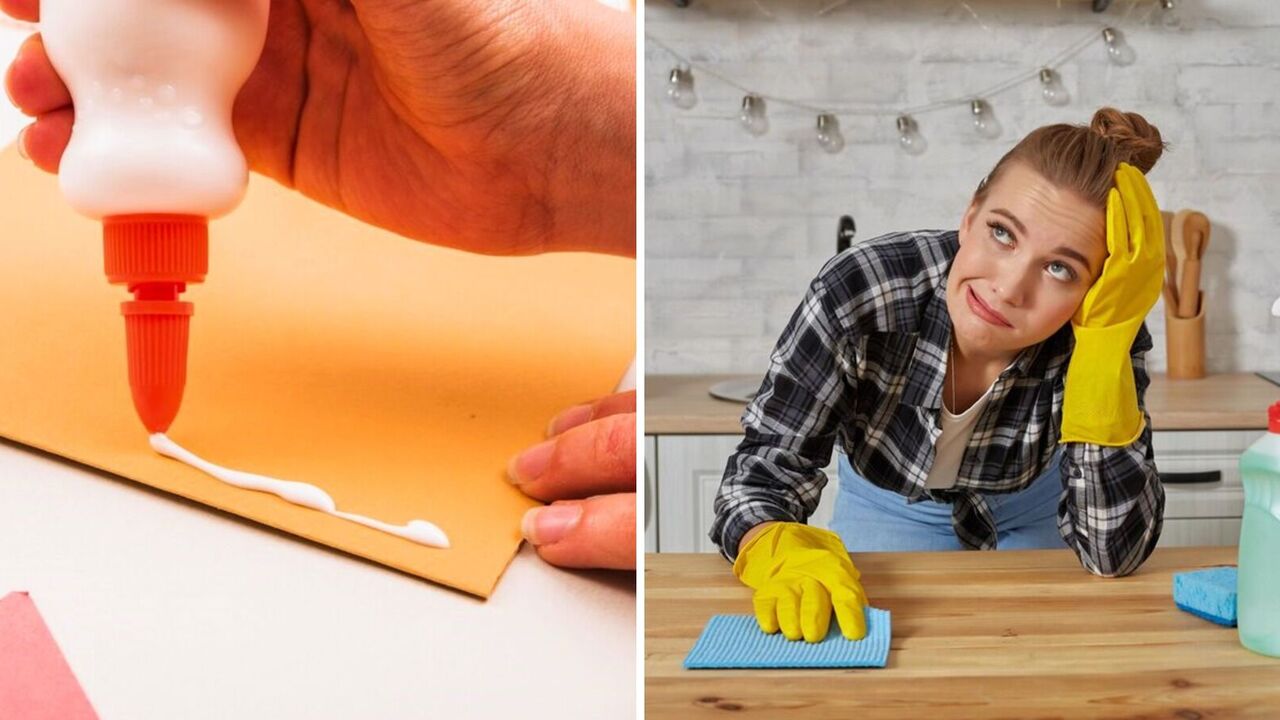 How to remove glue stains from countertops: a simple and effective way