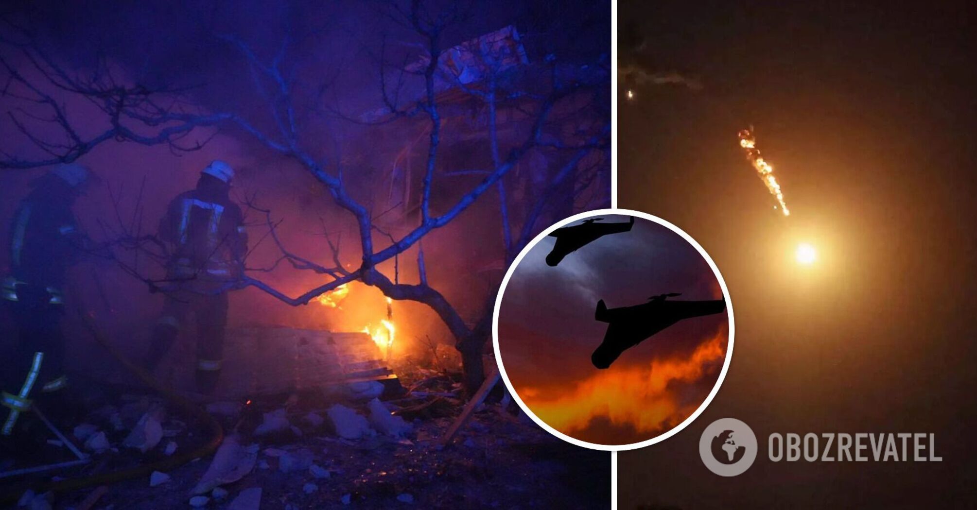 Occupants staged a massive attack on Odesa region: an infrastructure facility was damaged and a fire broke out