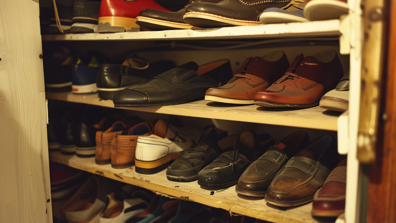 How to store a lot of shoes in a small closet: an ingenious life hack