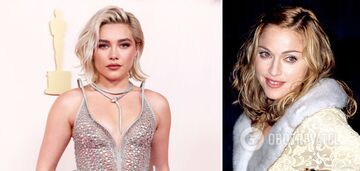 Aktorka 'Oppenheimera' pojawiła się na gali Oscarów 2024 w fryzurze inspirowanej Madonną, która została okrzyknięta arcydziełem lat 90. Zdjęcie