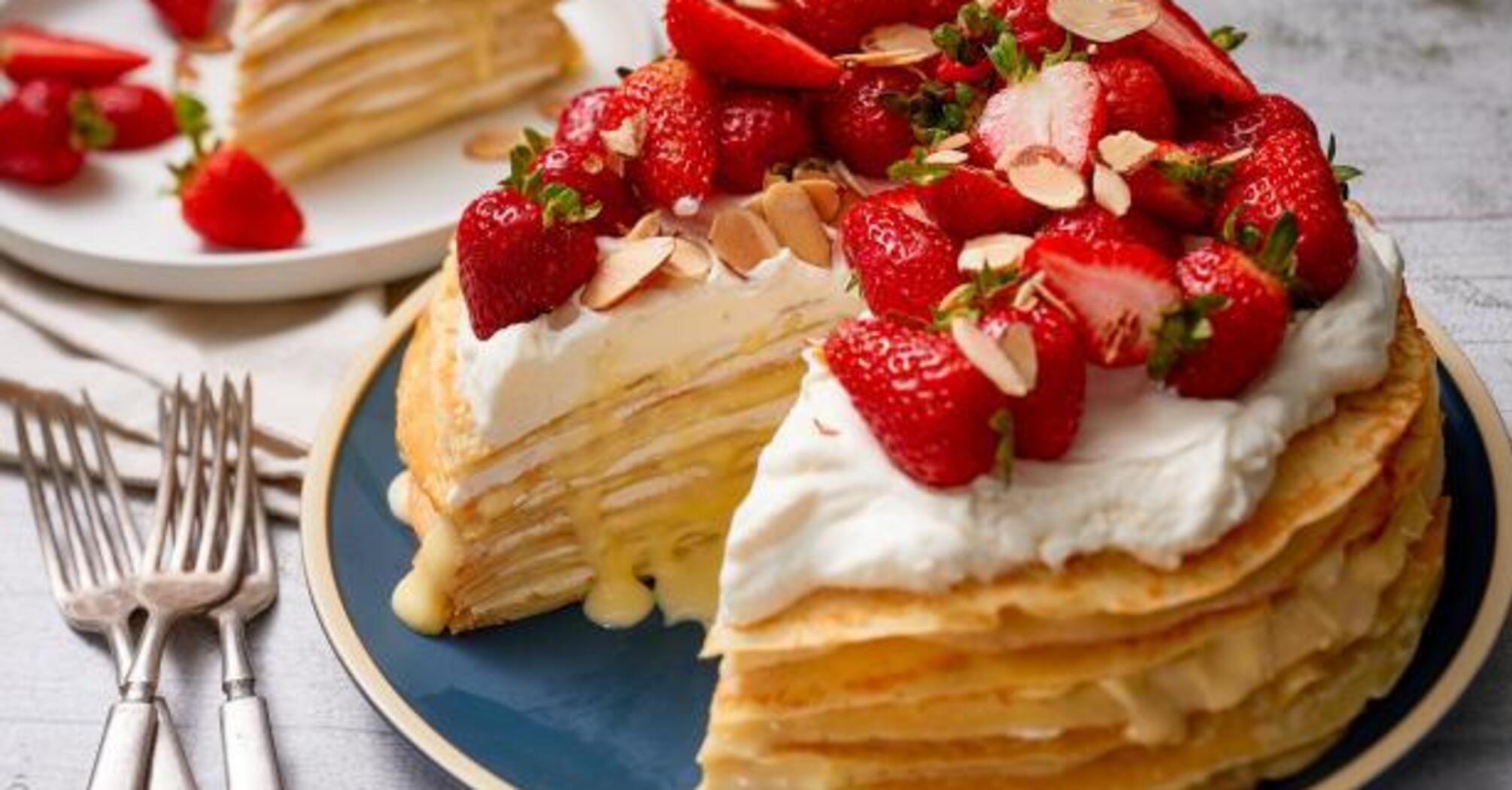 Pancake cake recipe: no baking required