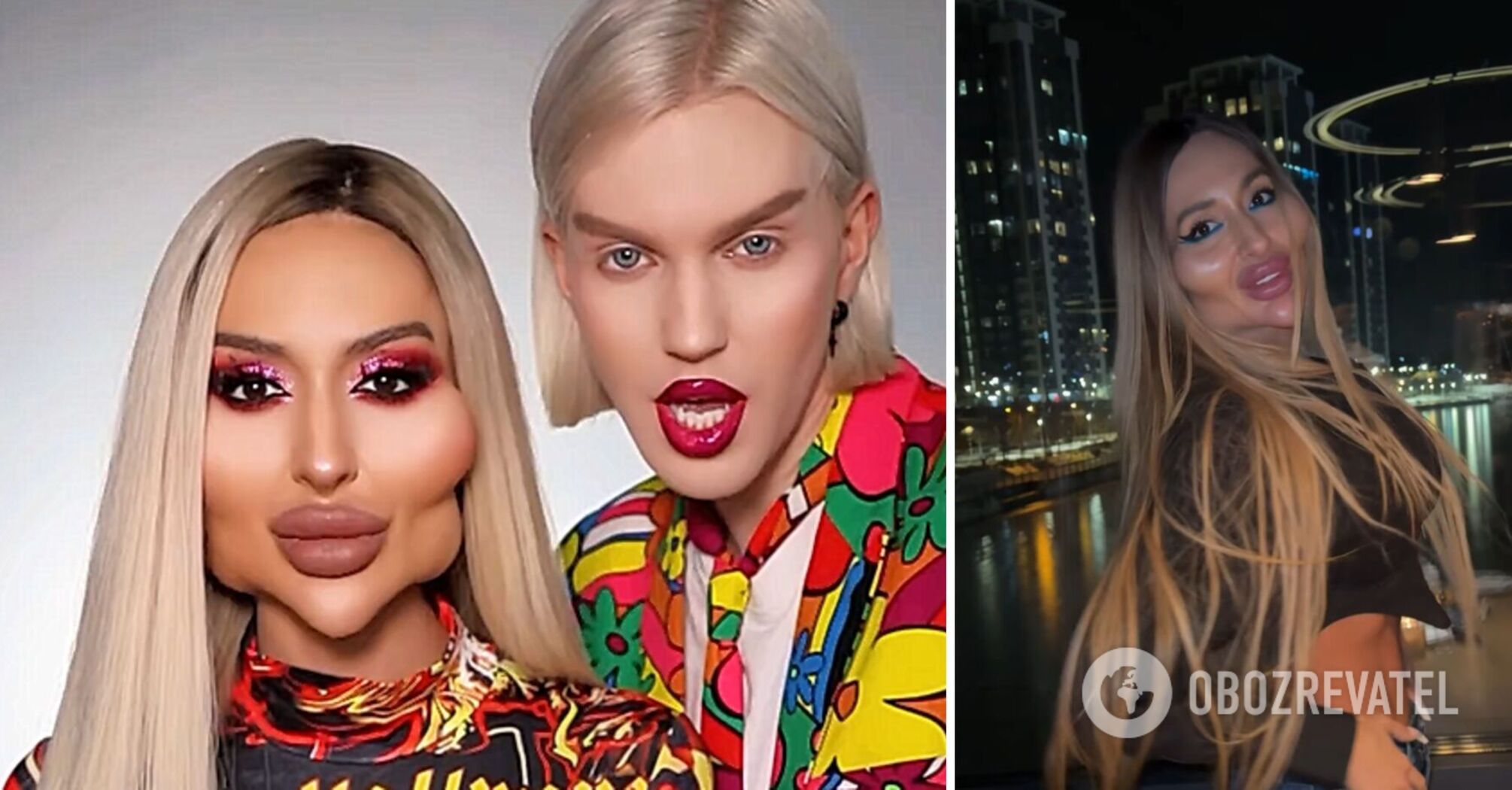 What the Ukrainian woman with the world's largest cheekbones looks like without makeup. Photos and videos