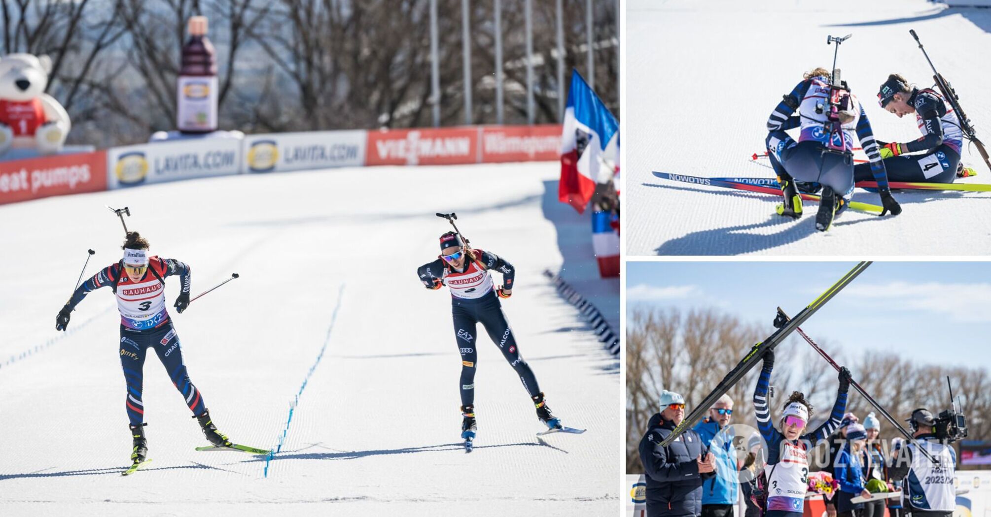 The Biathlon World Cup race was marked by an incredible denouement in the last meters. A video has been released