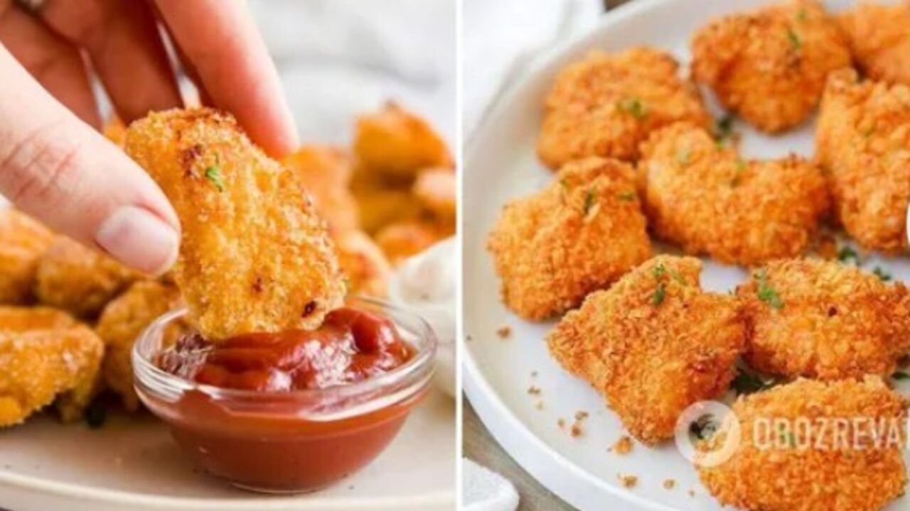 Chicken nuggets in the oven: how to cook a low-calorie dish