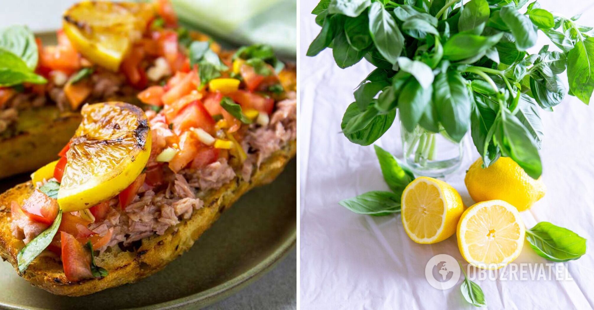 Pyszne kanapki z cytryną i rybą