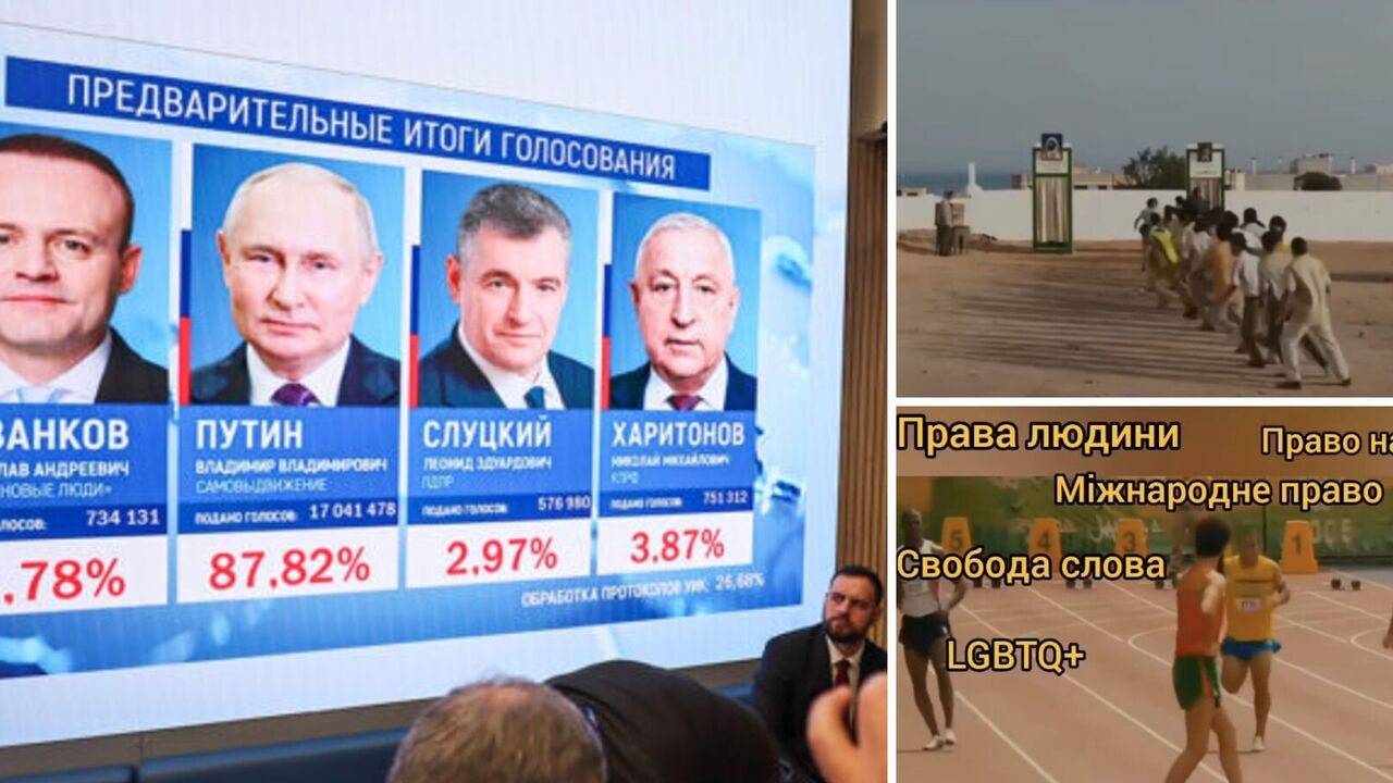 What is common between Putin's victory in the pseudo-election in Russia and the movie "The Dictator": an eloquent video was shown online