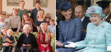 Traces of photoshop were also found on the portrait of the late Elizabeth II with children and grandchildren