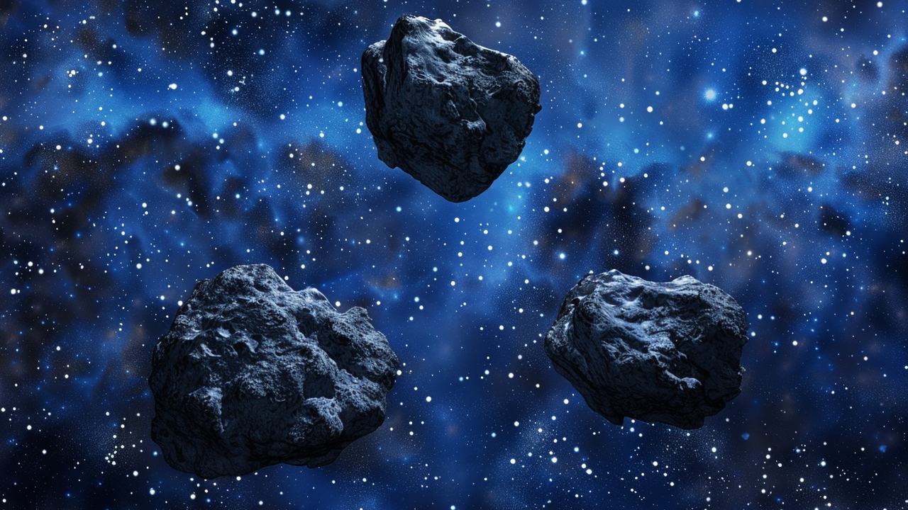 Three large asteroids approaching Earth: is there a danger?