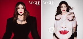 Perfect from head to toe: 59-year-old Monica Bellucci hits the cover of Arabian Vogue